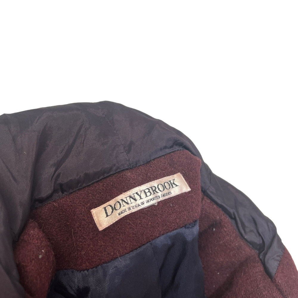 Vintage Donnybrook Men's Coat Colorblock Wool Blend Hooded Size M? - Picture 5 of 6